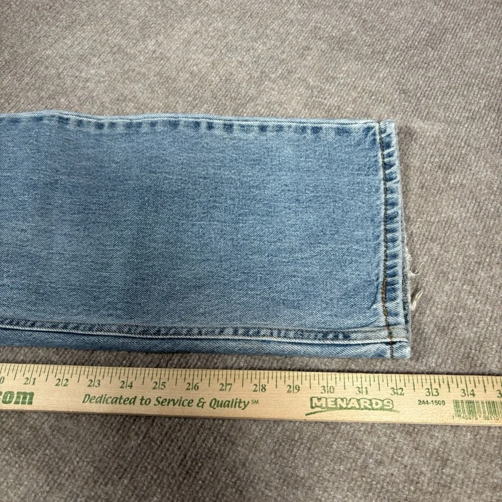 Levis 505 Jeans Mens 38x32‎ Regular Fit Straight Leg Light Wash Blue Denim Y2K